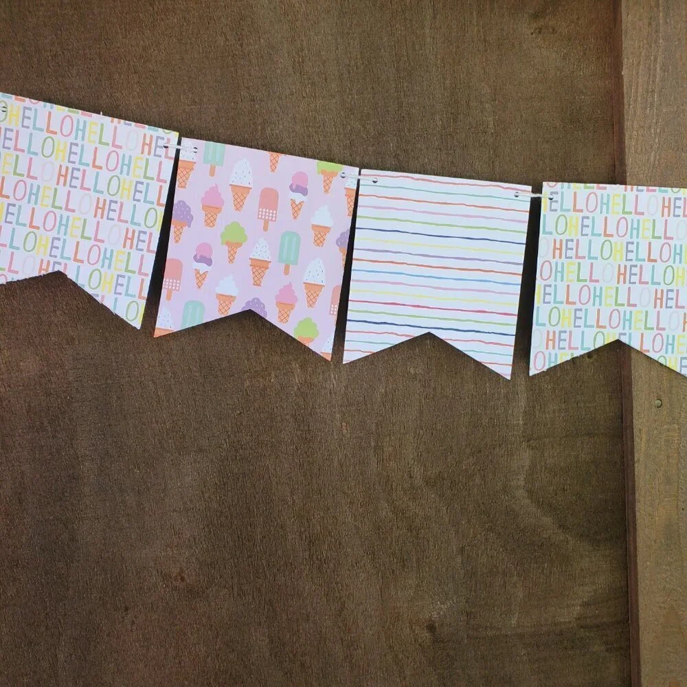 Sprinkle Baby Shower Banner | Sprinkle Party Decorations, Ice Cream Birthday